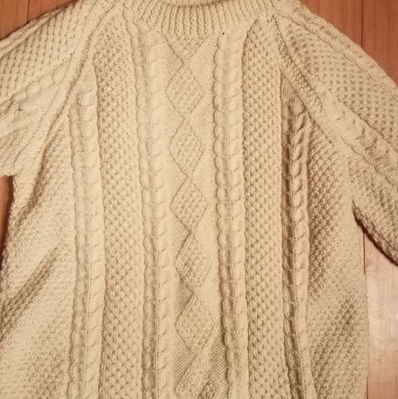 STANDUN Ireland cable wool sweater unisex … - Picture 4 of 4